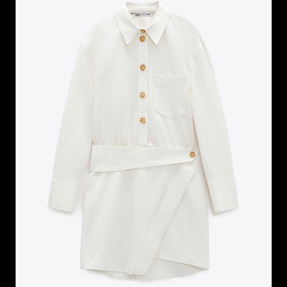 ZARA MINI SHIRT DRESS - Picture 10 of 12